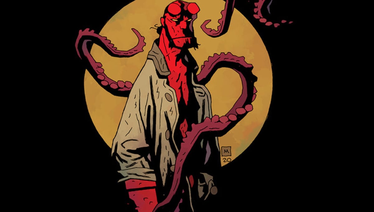 Hellboy from the comic book by Mike Mignola