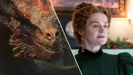 A dragon from 'House of the Dragon' opposite Gayle Rankin in 'Kindred'