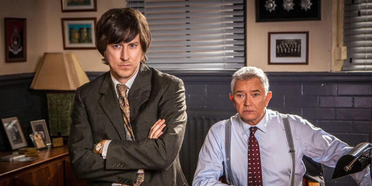 Lee Ingleby as John Bacchus and Martin Shaw as DCI George Gently 
