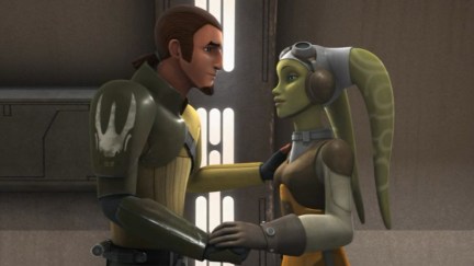 Kanan and Hera in 'Star Wars Rebels'