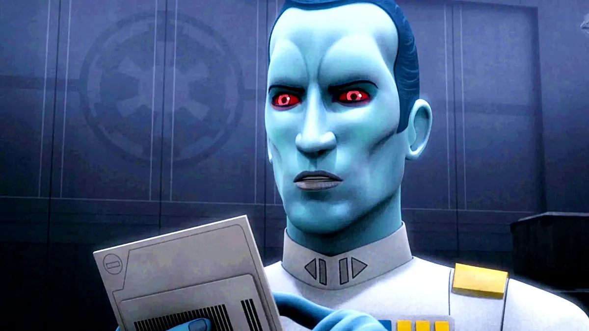 Lars Mikkelsen as Grand Admiral Thrawn in Star Wars Rebels