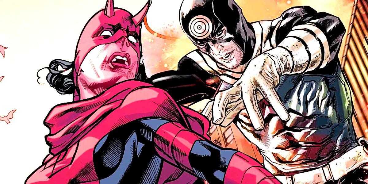 Matt Murdock (a.k.a. Daredevil) fighting with Bullseye