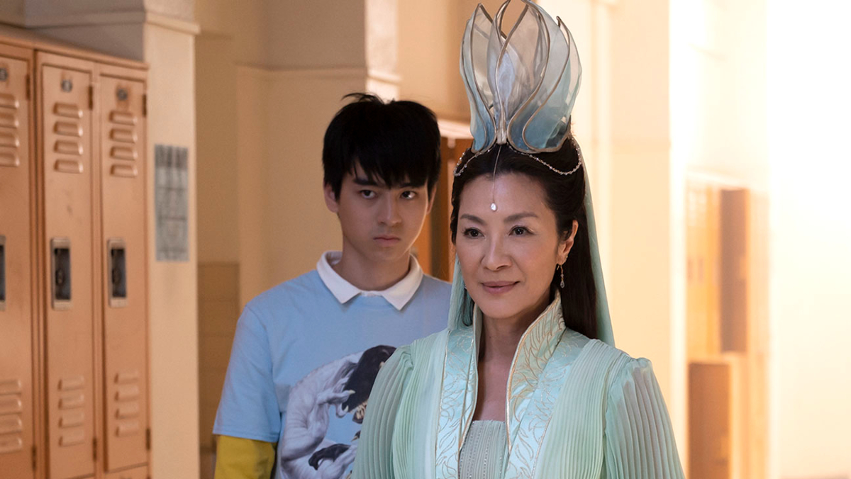 Michelle Yeoh and Ben Wang in 'American Born Chinese' on Disney+