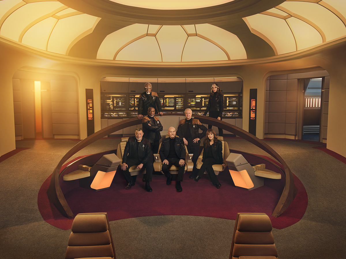 The crew on the Enterprise
