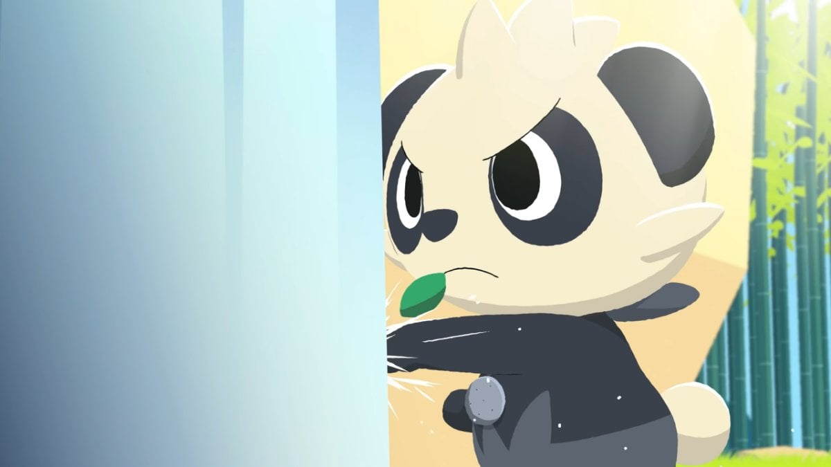 Pancham practicing a punch (The Pokemon Company)