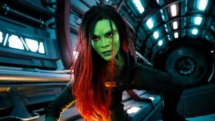 Zoe Saldaña as Gamora in Guardians of the Galaxy Vol. 3