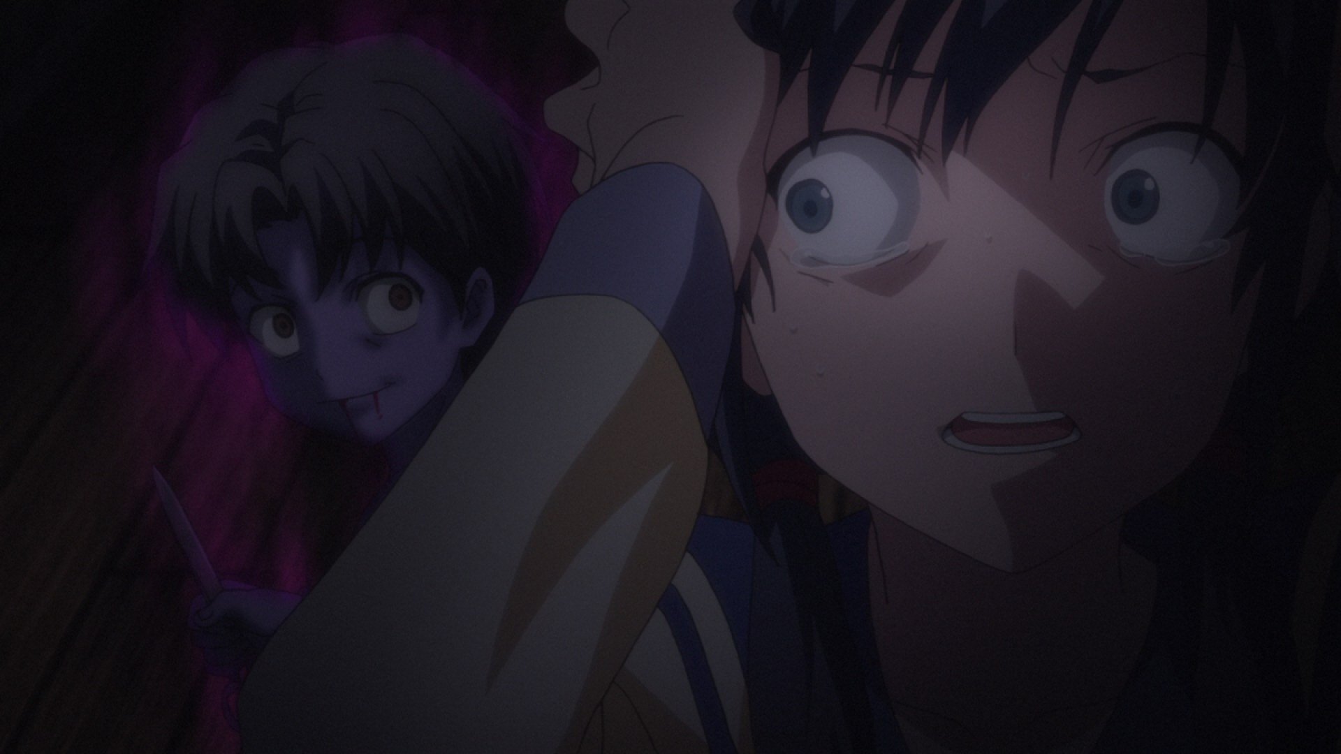 A high schooler getting haunted in corpse party