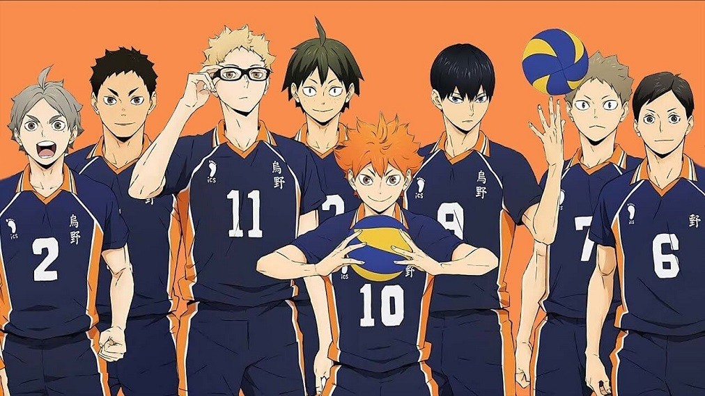 The cast of Haikyuu!!