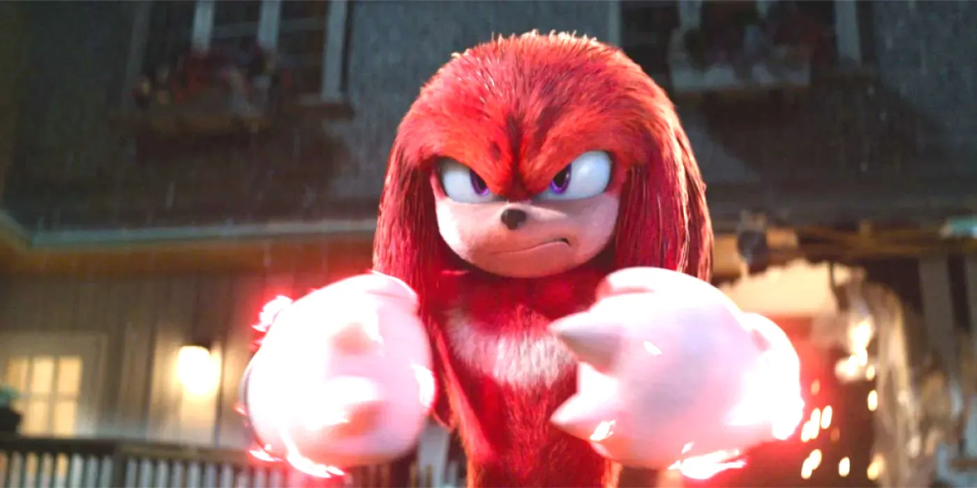 Knuckles the echidna from 'Sonic the Hedgehog 2'