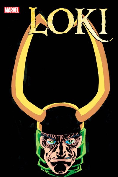 The head of Classic Loki grins against a black background, with LOKI written at the top.