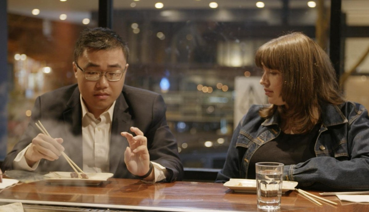 Two people on a date in 'Love on the Spectrum'