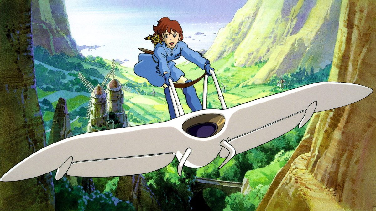 nausicaa flying on her glider
