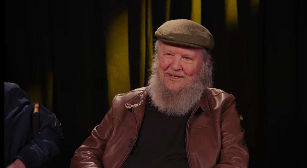 Professional actor Santa Claus (Biff Wiff) answers questions during a press junket in 'I Think You Should Leave'