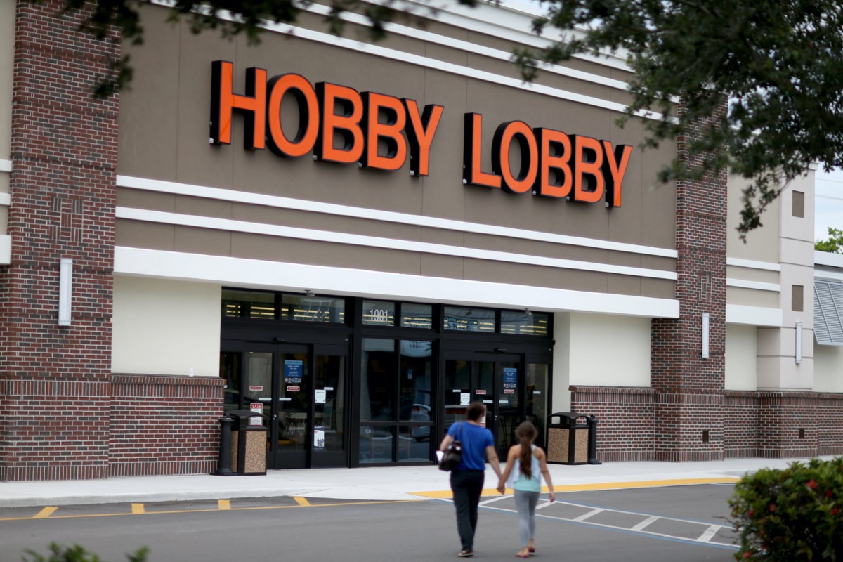 Exterior of a Hobby Lobby store in Florida