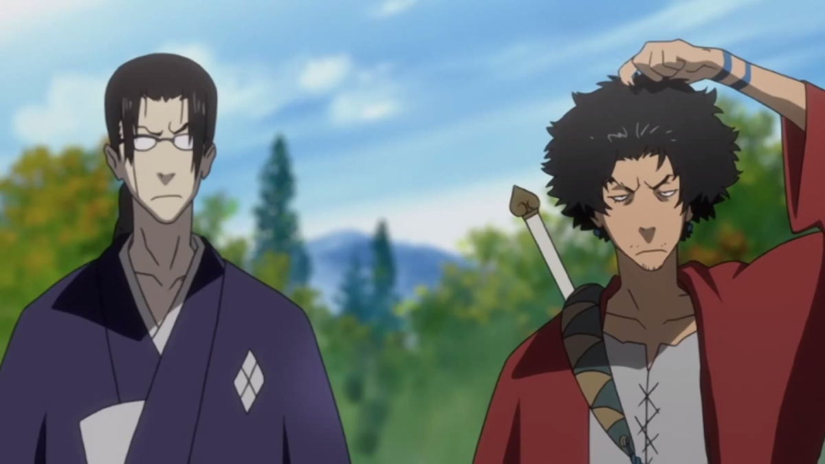 Jin and Mugen in 'Samurai Champloo'