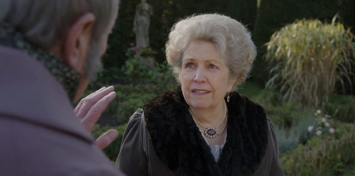 Sanditon's Lady Denham played by Anne Reid.
