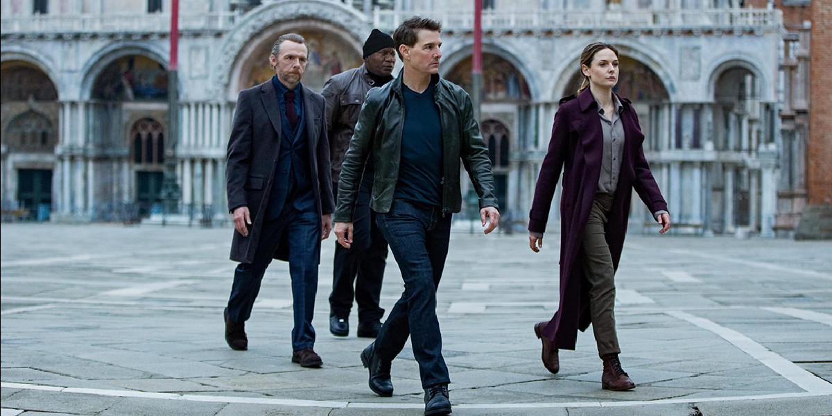 Simon Pegg, Ving Rhames, Tom Cruise and Rebecca Ferguson in Mission: Impossible - Dead Reckoning Part One