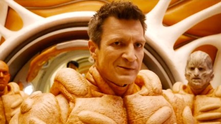 Nathan Fillion as Master Karja in Guardians of the Galaxy Vol. 3