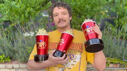 Pedro Pascal with some popcorn awards
