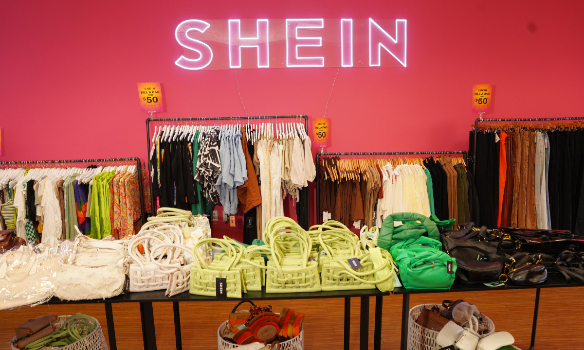 A pop-up Shein storefront