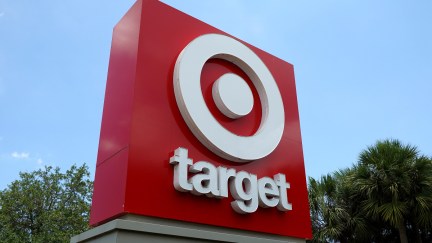 A branded sign outside a Target store
