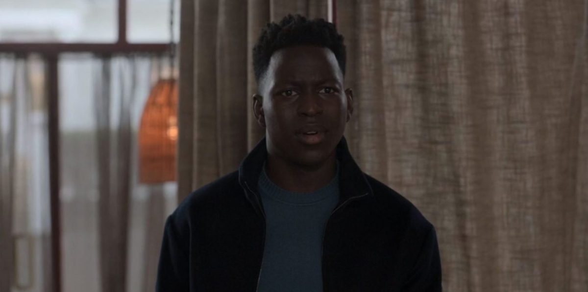 An unedited frame of Sam from Ted Lasso s3e7.