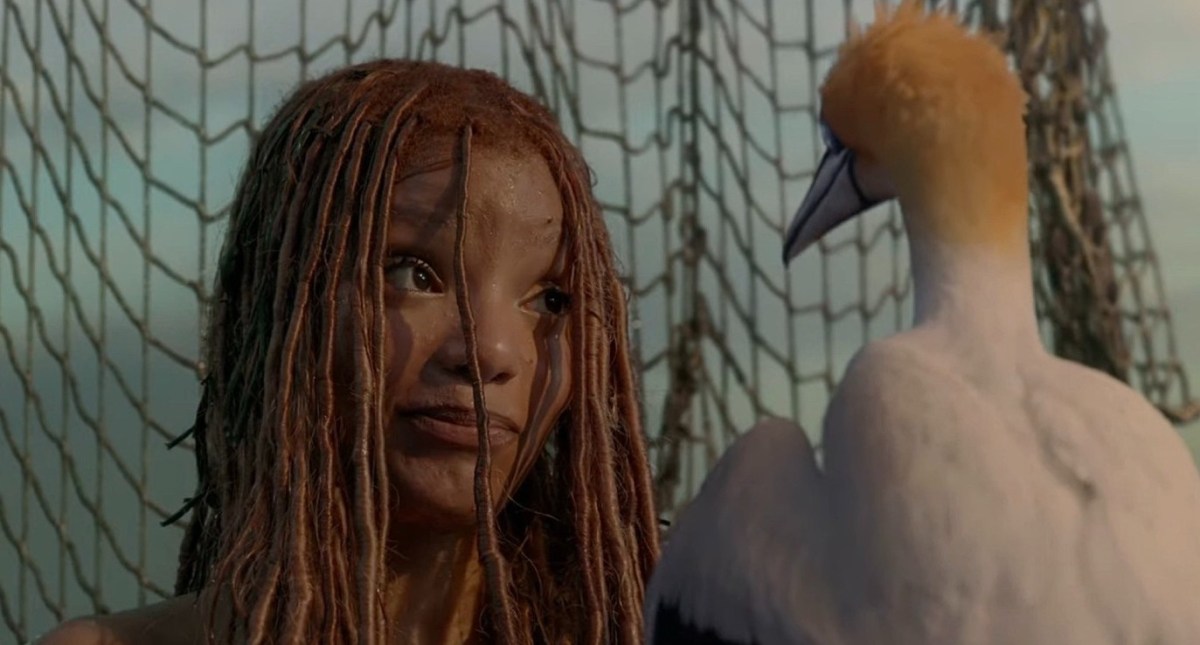 Scuttle tries to figure out what's new with Ariel in the new The Little Mermaid live-action remake