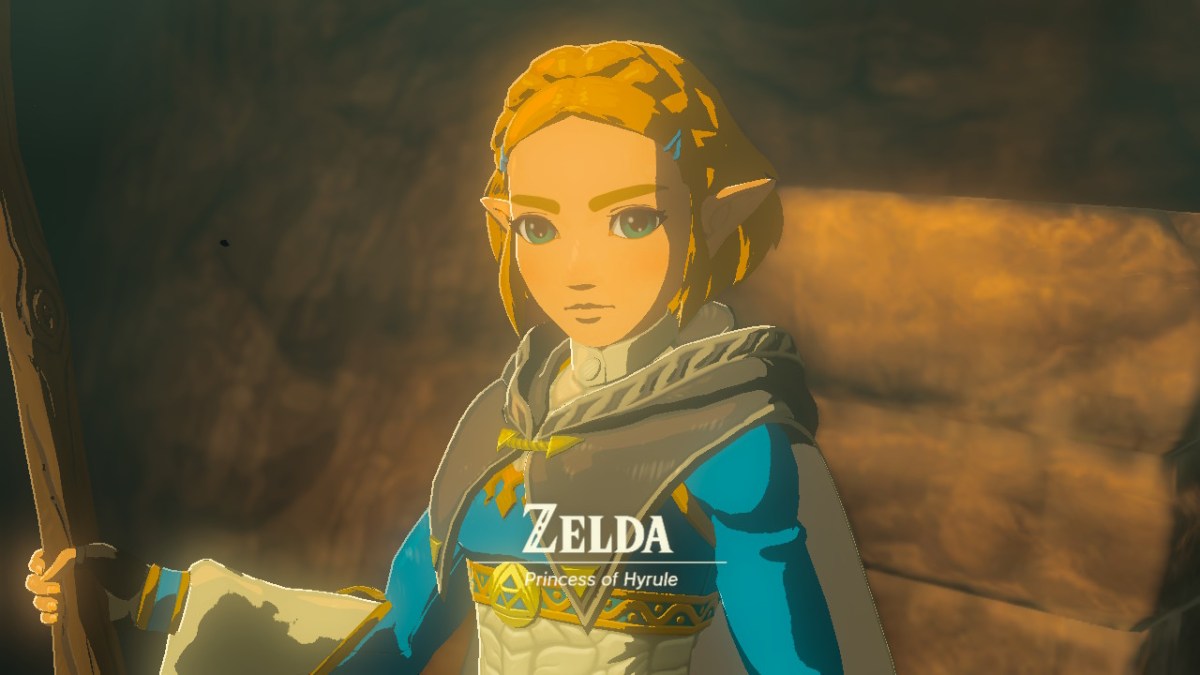 Zelda's introduction card from Tears of the Kingdom