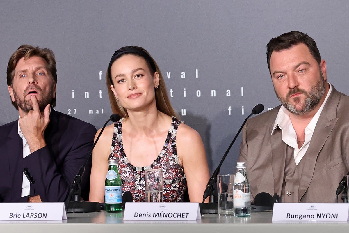 Brie Larson at the press conference at Cannes