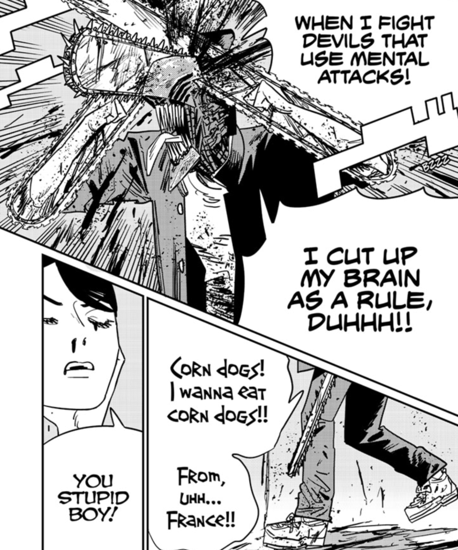 Denji resists a mental attack in Chainsaw Man chapter 126