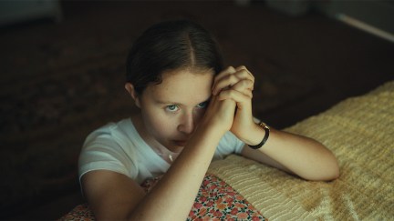 Eliza Scanlen praying in The Starling Girl