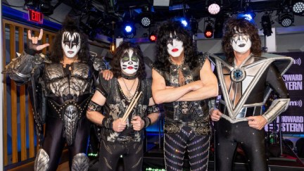 Gene Simmons, Eric Singer, Paul Stanley and Tommy Thayer of KISS visit SiriusXM's 'The Howard Stern Show'