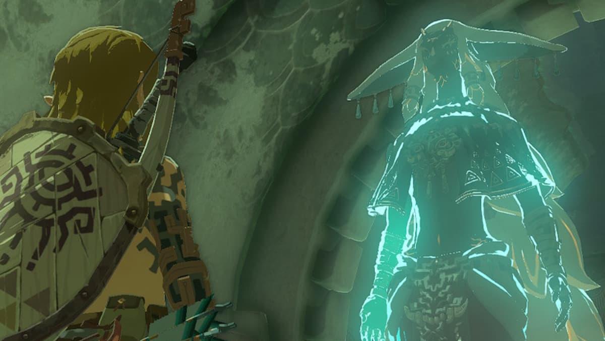 Link and Rauru in Legend of Zelda: Tears of the Kingdom