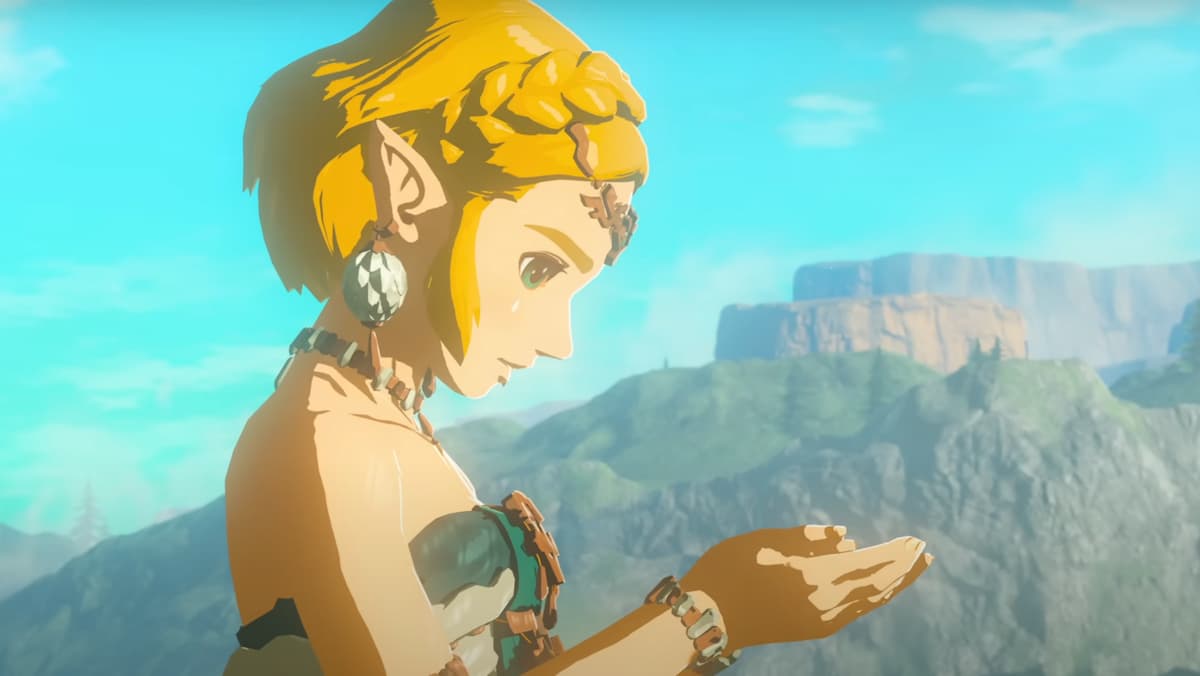 Zelda holding a tear in The Legend of Zelda: Tears of the Kingdom