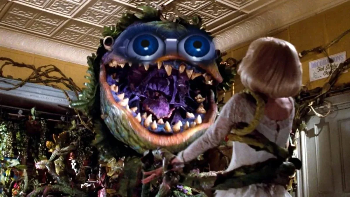 Audrey II from Little Shop of Horrors with Furby eyes