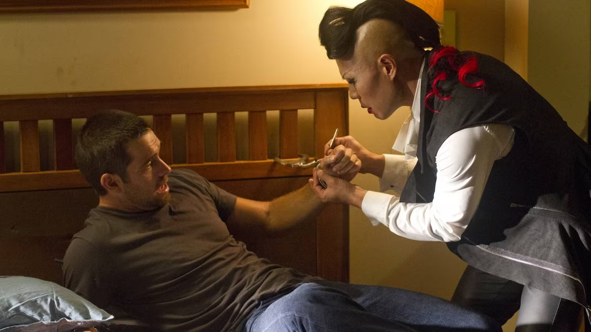 Antony Starr and Hoon Lee in Banshee.