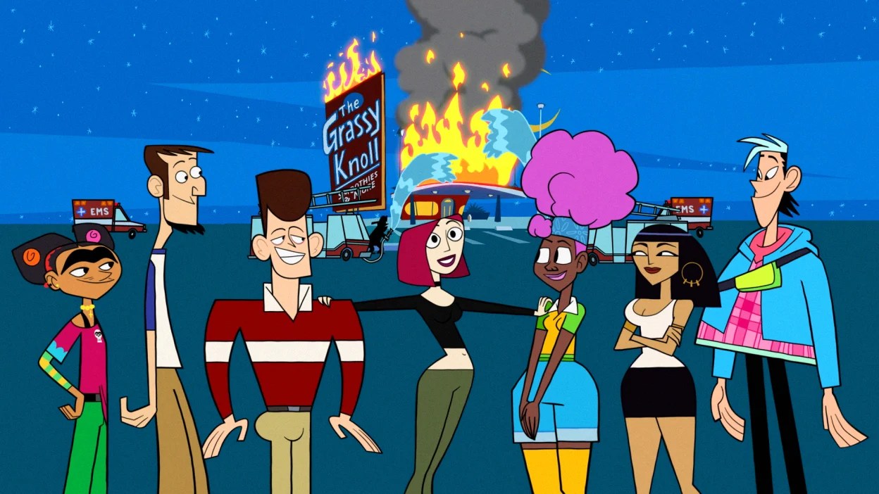 The main seven of the Clone High reboot, on MAX.