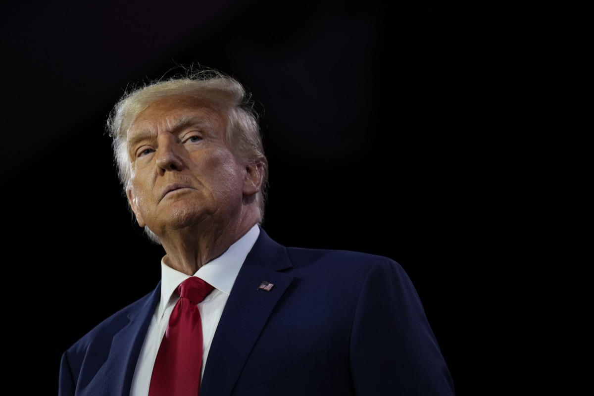 Republican presidential candidate former U.S. President Donald Trump speaks at the Faith and Freedom Road to Majority conference at the Washington Hilton on June 24, 2023 in Washington, DC. Trump spoke on a range of topics to an audience of conservative evangelical Christians.