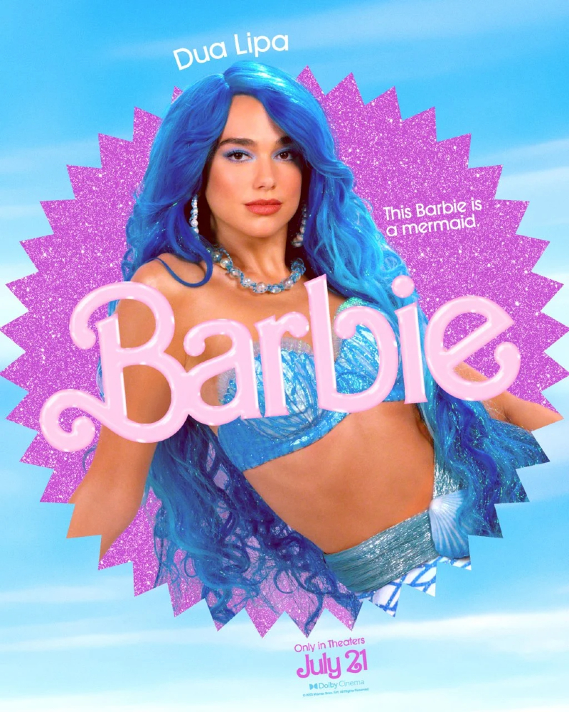 Dua Lipa as Mermaid Barbie in 'Barbie'