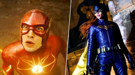 Ezra Miller as The Flash and Leslie Grace as Batgirl in the DCU