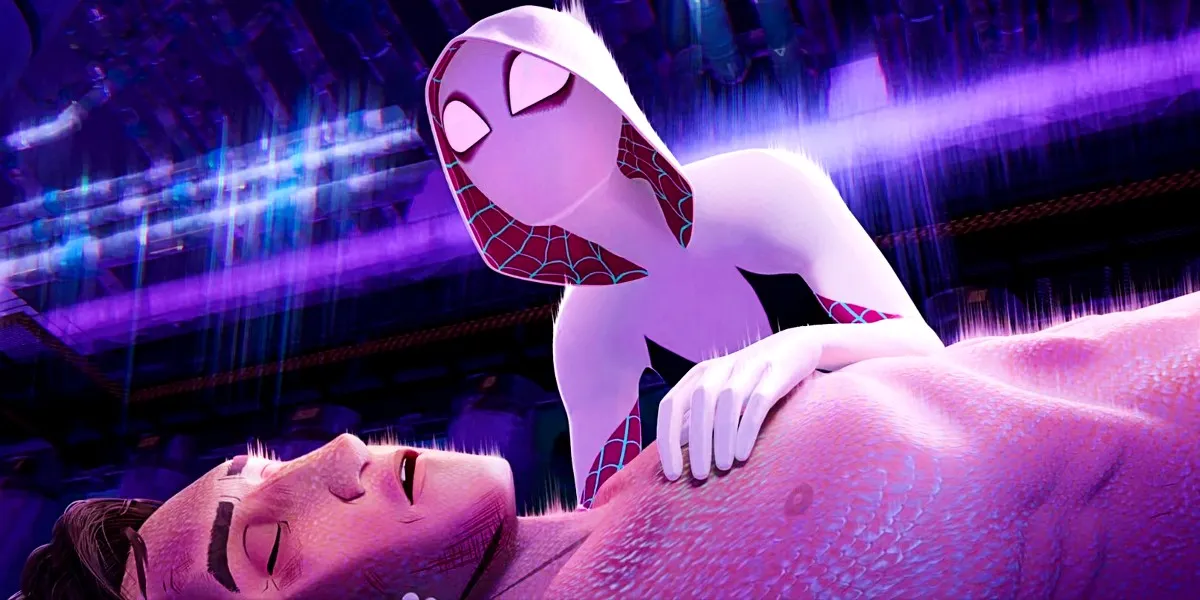 Hailee Steinfeld as Gwen and Jack Quaid as Peter Parker in Spider-Man: Across the Spider-Verse