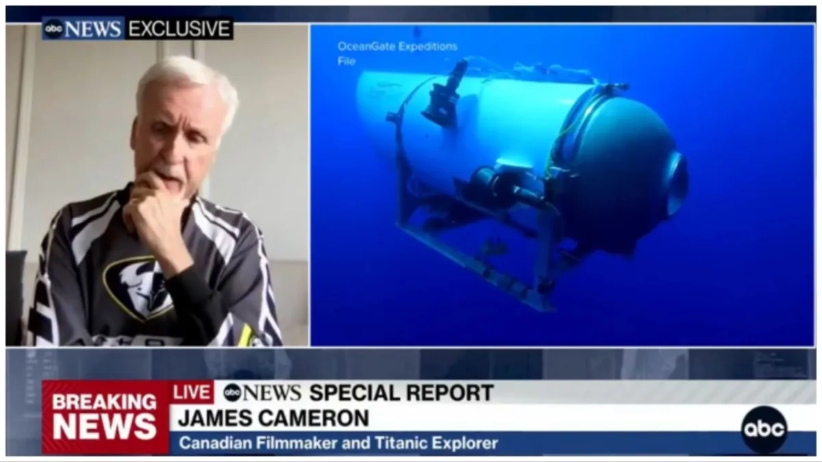 James Cameron discusses the Titan submarine implosion on ABC News.