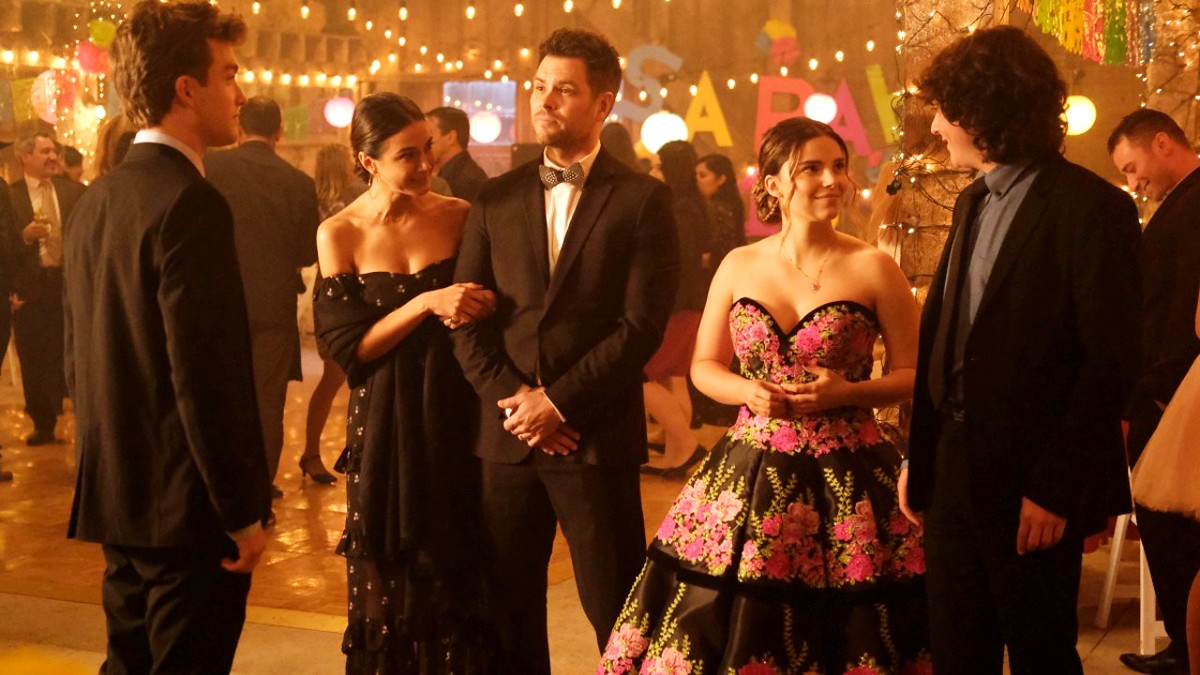 Jordan and Jon Kent with the Cushing family at Sarah's Quinceanera in Superman & Lois