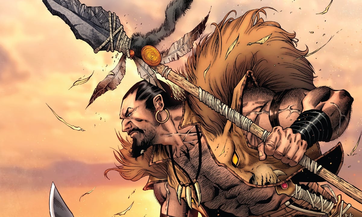 Kraven the Hunter in Marvel Comics, art by Sergio Davila