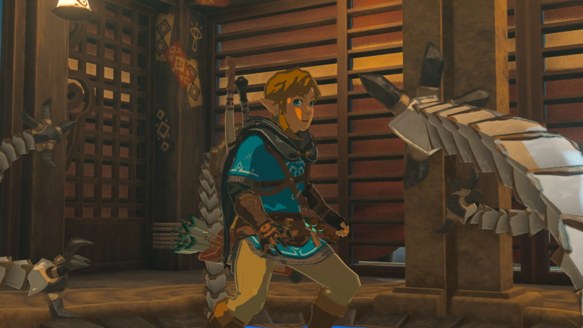 Link scared in The Legend of Zelda: Tears of the Kingdom.