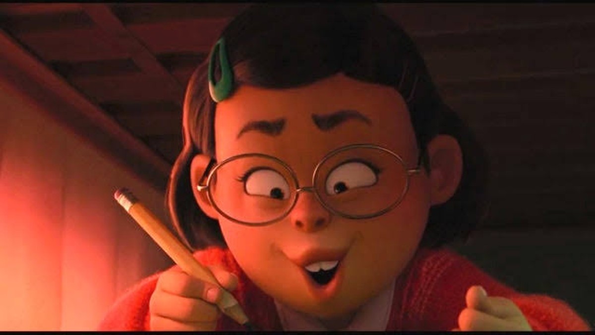 Mei drawing from Turning Red