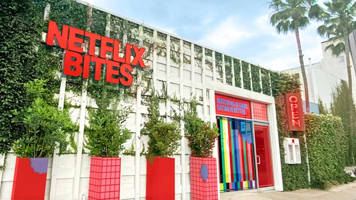 Front of Netflix Bites restaurant in Los Angeles
