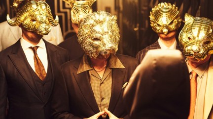 The gold-masked VIPs in 'Squid Game'