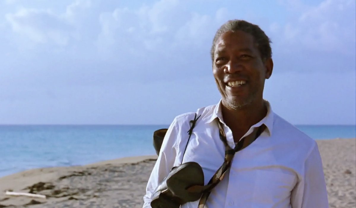 Morgan Freeman in The Shawshank Redemption (Castle Rock Entertainment)