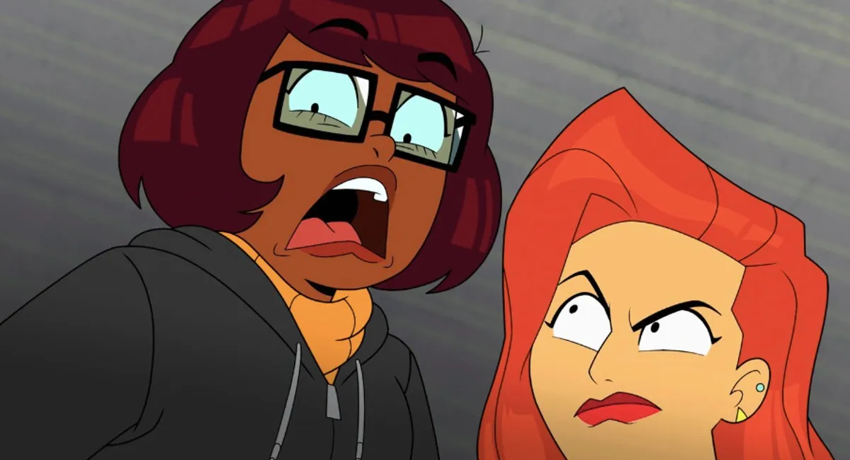 Velma screams while Daphne glares at her